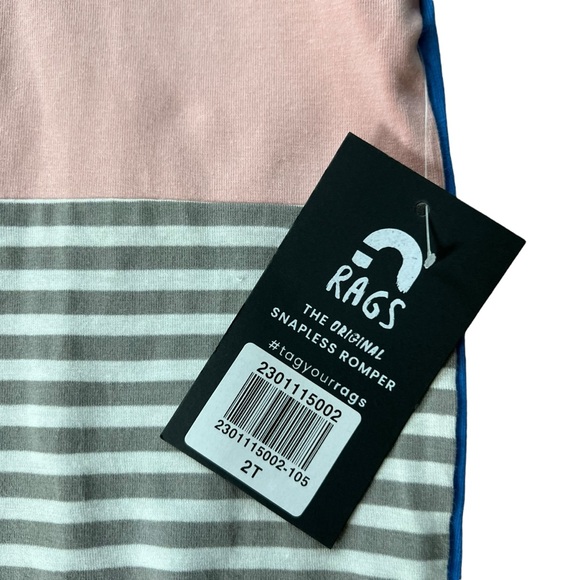 NWT Rags Tank Hooded Capri Romper Size 2T - Picture 2 of 4